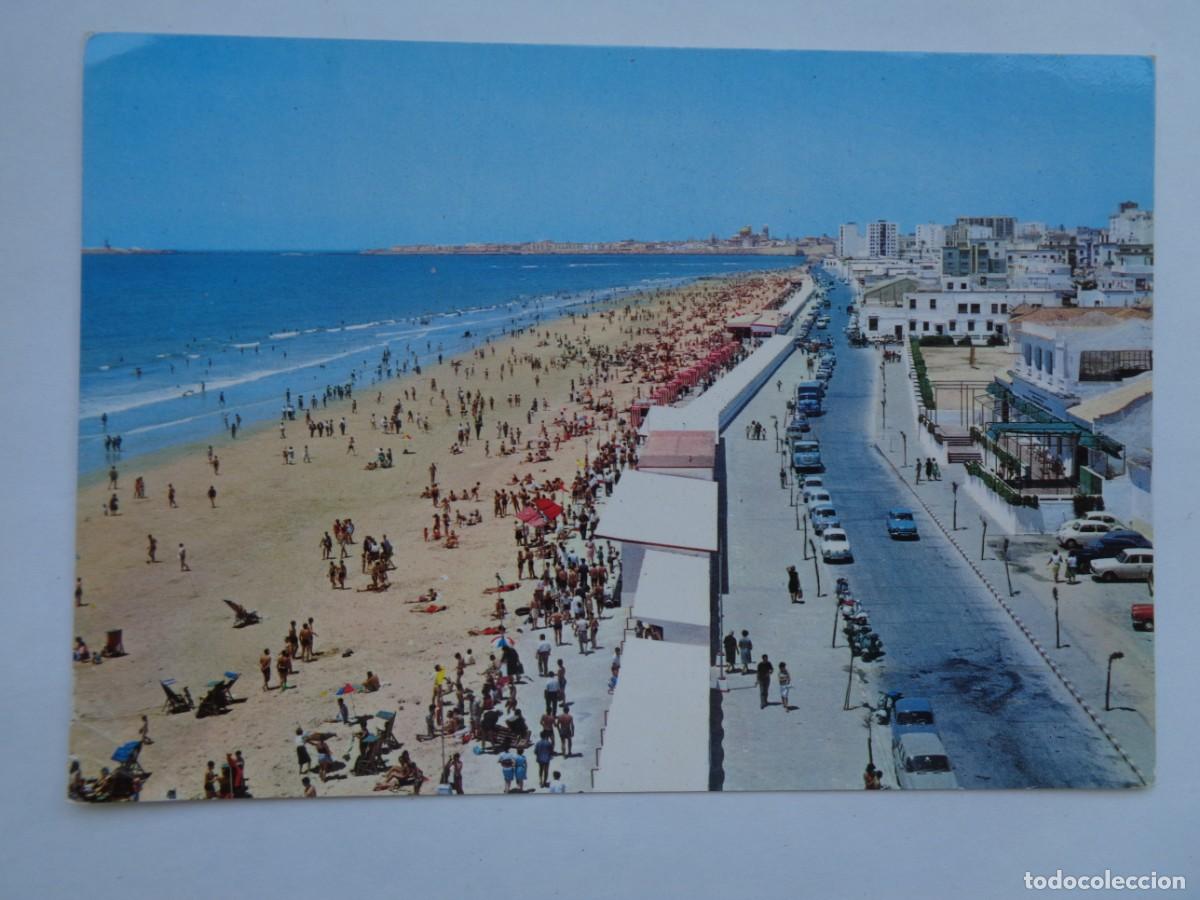 Postais: POSTAL DE CADIZ : PLAYA DE LA VICTORIA. A&Ntilde;OS 60