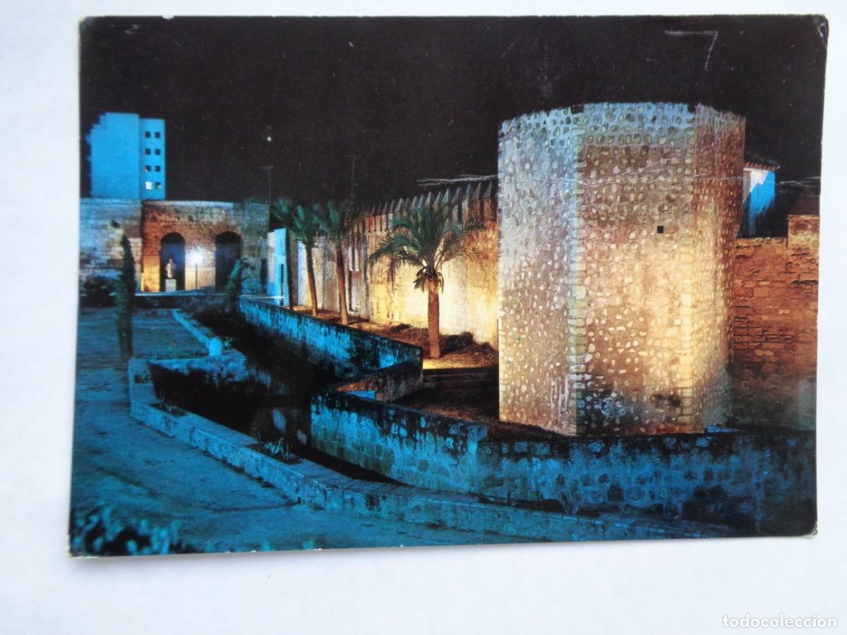 Postais: POSTAL DE CORDOBA : MURALLAS DEL ALCAZAR , VISTA NOCTURNA . A&Ntilde;OS 60