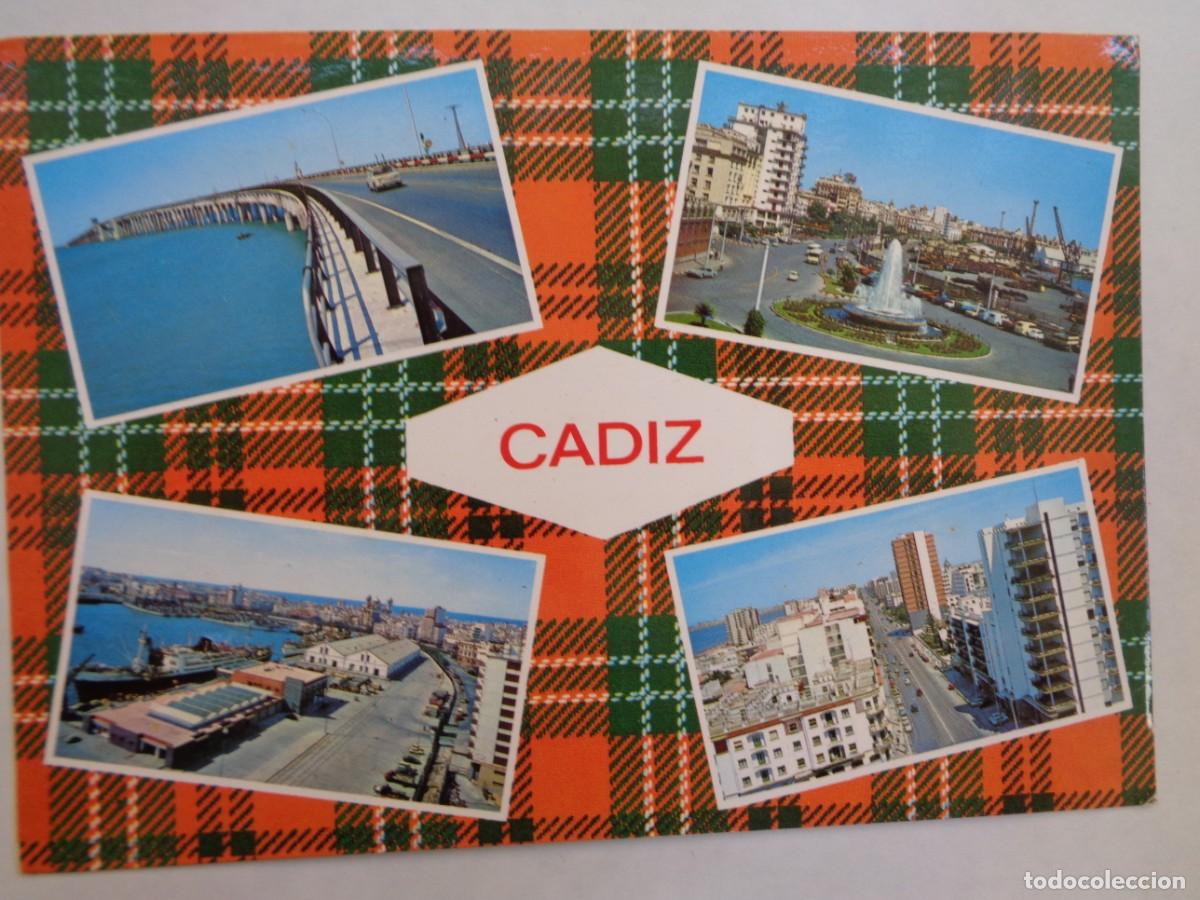 Cartoline: POSTAL DE CADIZ : VISTAS PARCIALES . A&Ntilde;OS 70