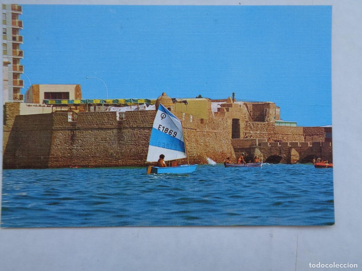 Cartoline: POSTAL DE CADIZ : MURALLAS DE ENTRADA AL CASTILLO DE SAN SEBASTIAN