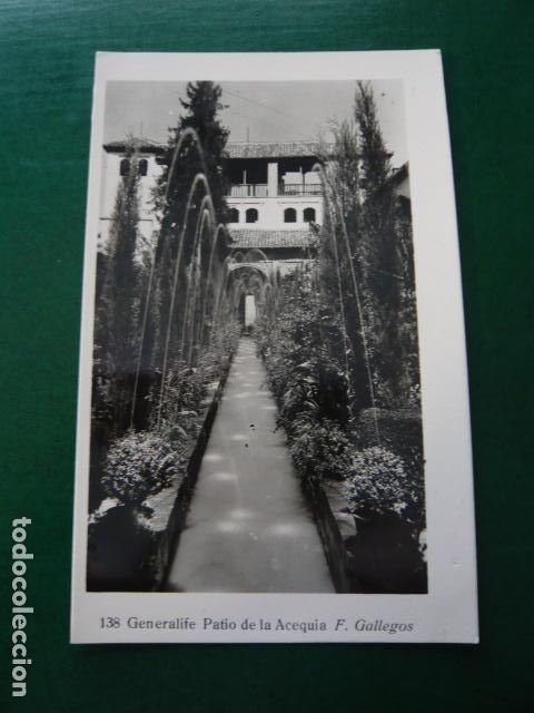 Postales: GRANADA GENERALIFE PATIO DE LA ACEQUIA - Foto 1