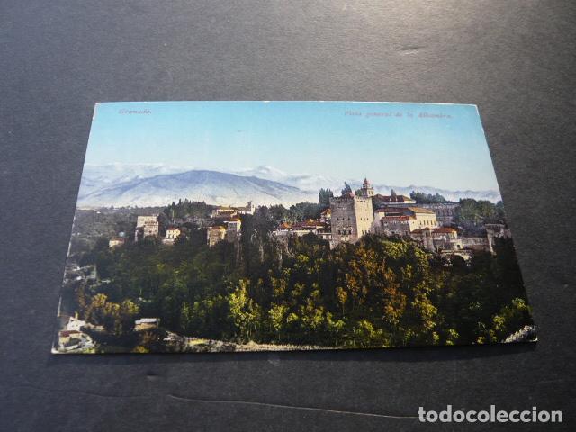 Postales: GRANADA VISTA GENERAL DE LA ALHAMBRA - Foto 1
