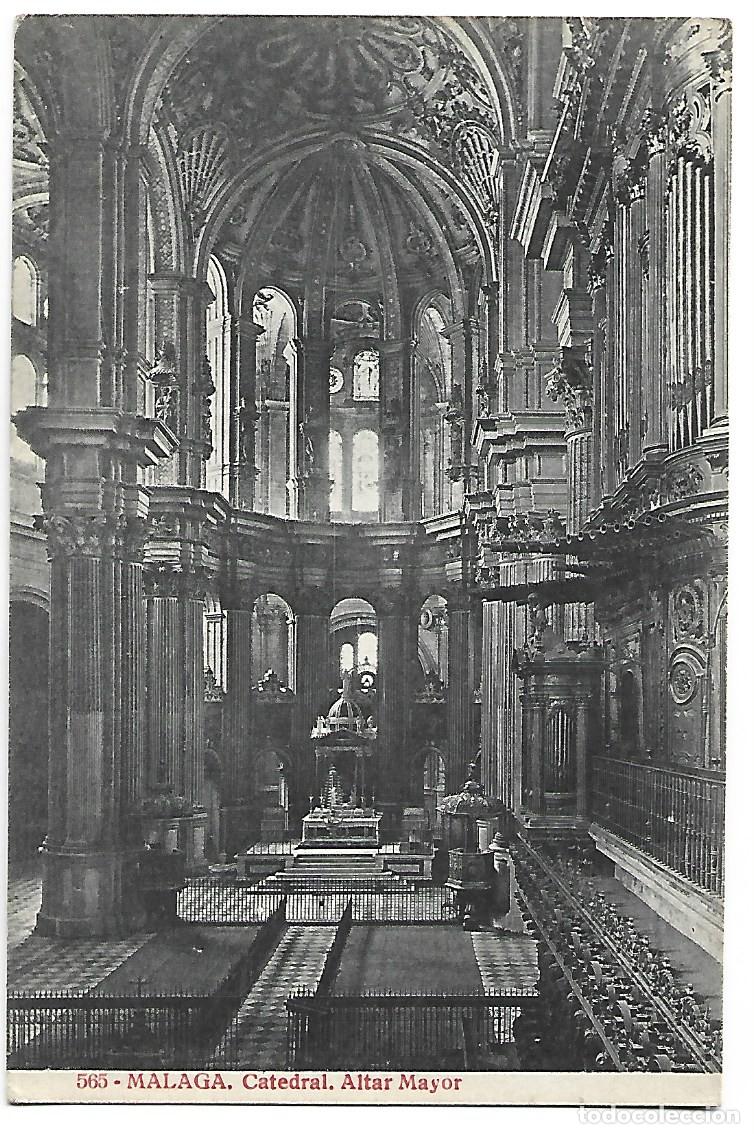 Postales: CATEDRAL, ALTAR MAYOR.- MALAGA - Foto 1