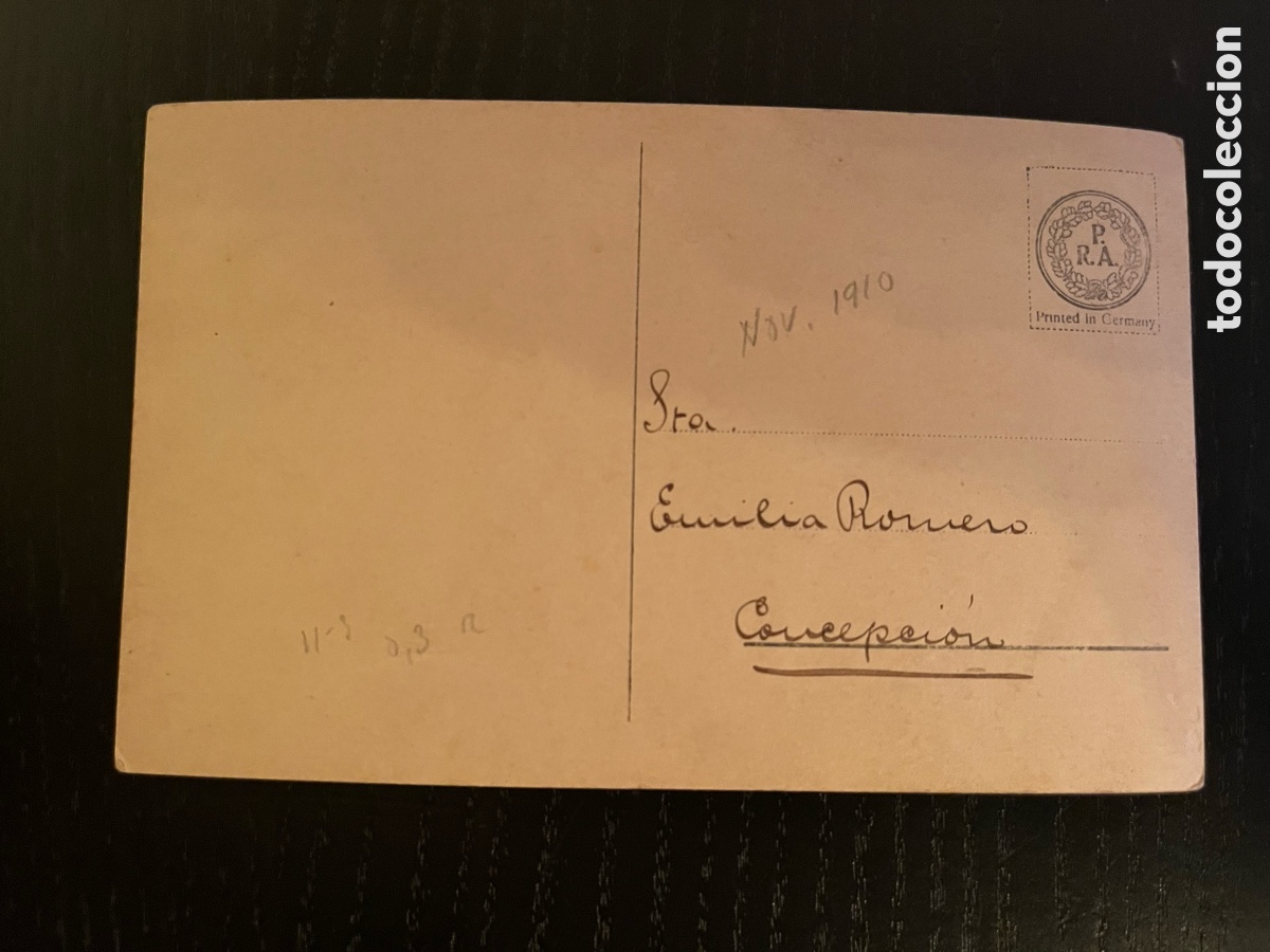 Postales: Postal de ni&ntilde;a datada de 1910 - Foto 2