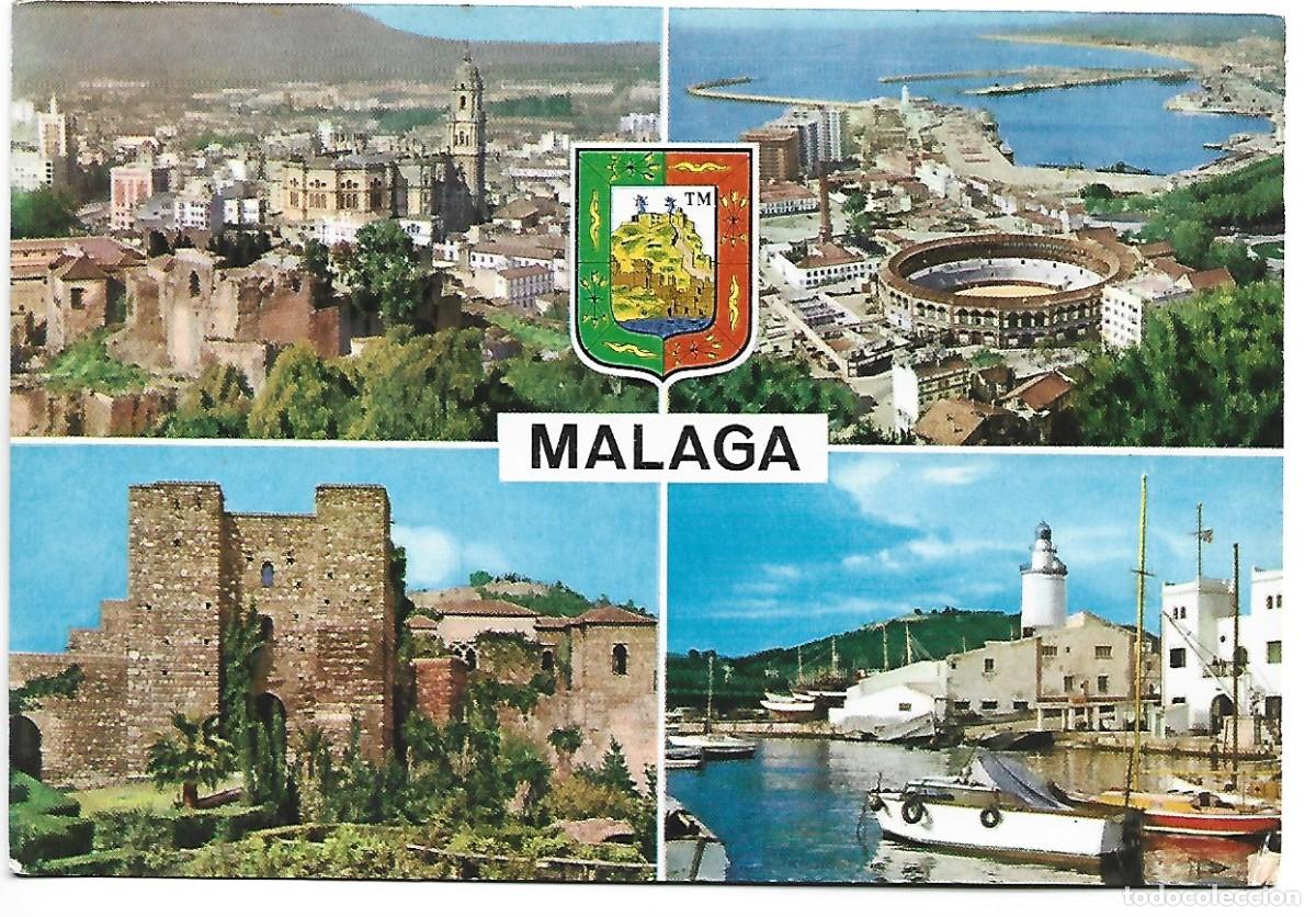 Postales: 4 VISTAS DE MALAGA.. - Foto 1