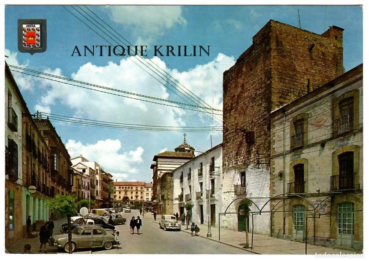 Postcards: JAEN / UBEDA N&ordm; 23 TORREON ARABE CALLE QUEIPO DE LLANO / ESCUDO DE ORO / SIN CIRCULAR