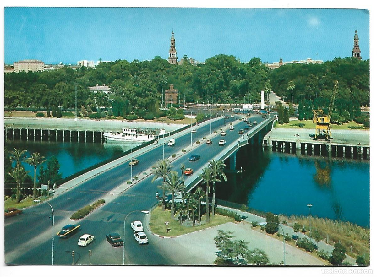 Postales: PUENTE DEL GENERALISIMO / GENERALISIMO BRIDGE.- SEVILLA - Foto 1