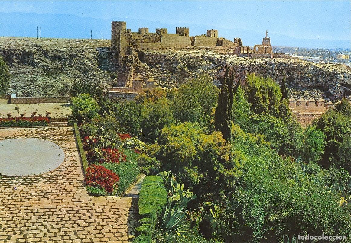 Postkarten: Postal Jardines de La Alcazaba de Almer&iacute;a.