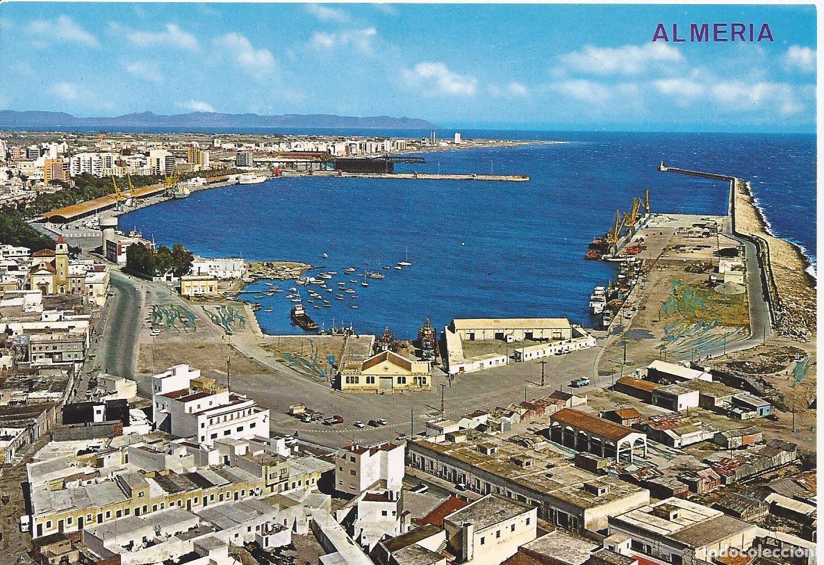 Postkarten: Postal. Vista del Puerto de Almer&iacute;a. Ediciones Arriba.