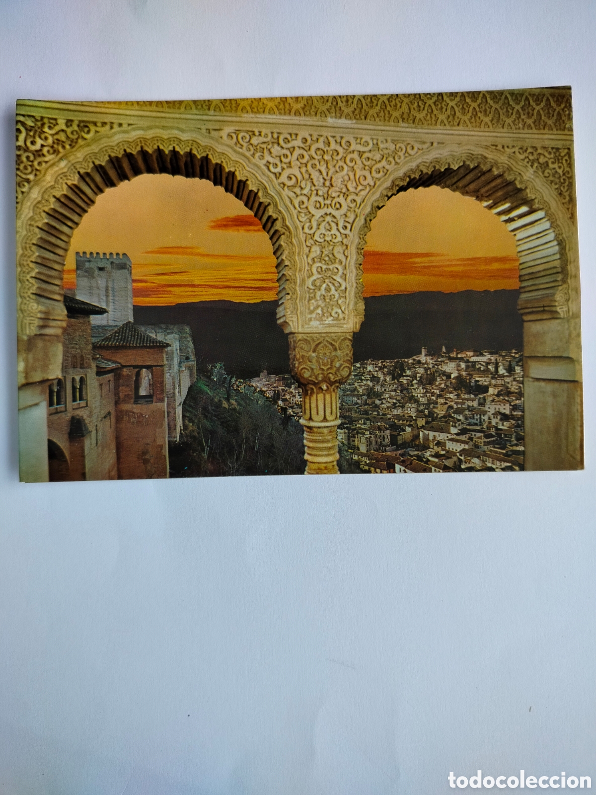 Postales: GRANADA, ALHAMBRA, PUESTA DE SOL - Foto 1
