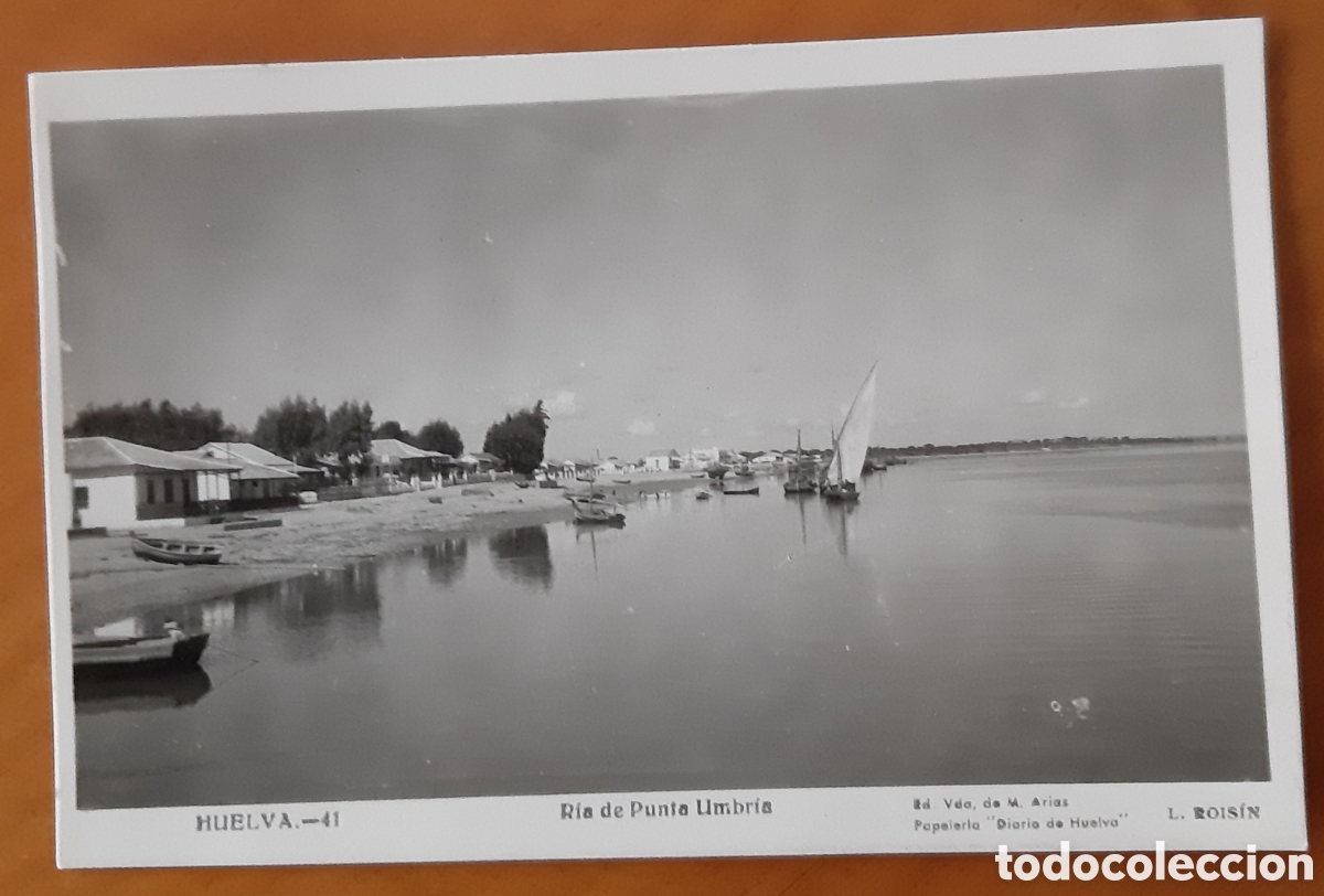 Cartoline: Postal Huelva. R&iacute;a de Punta Umbr&iacute;a. Escrita y circulada. R9093