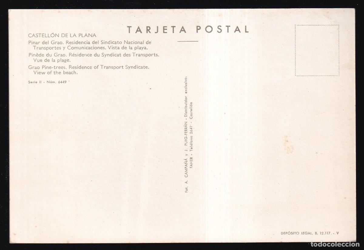 Postales: Castell&oacute;n. *Pinar del Grao...* Nueva. - Foto 2