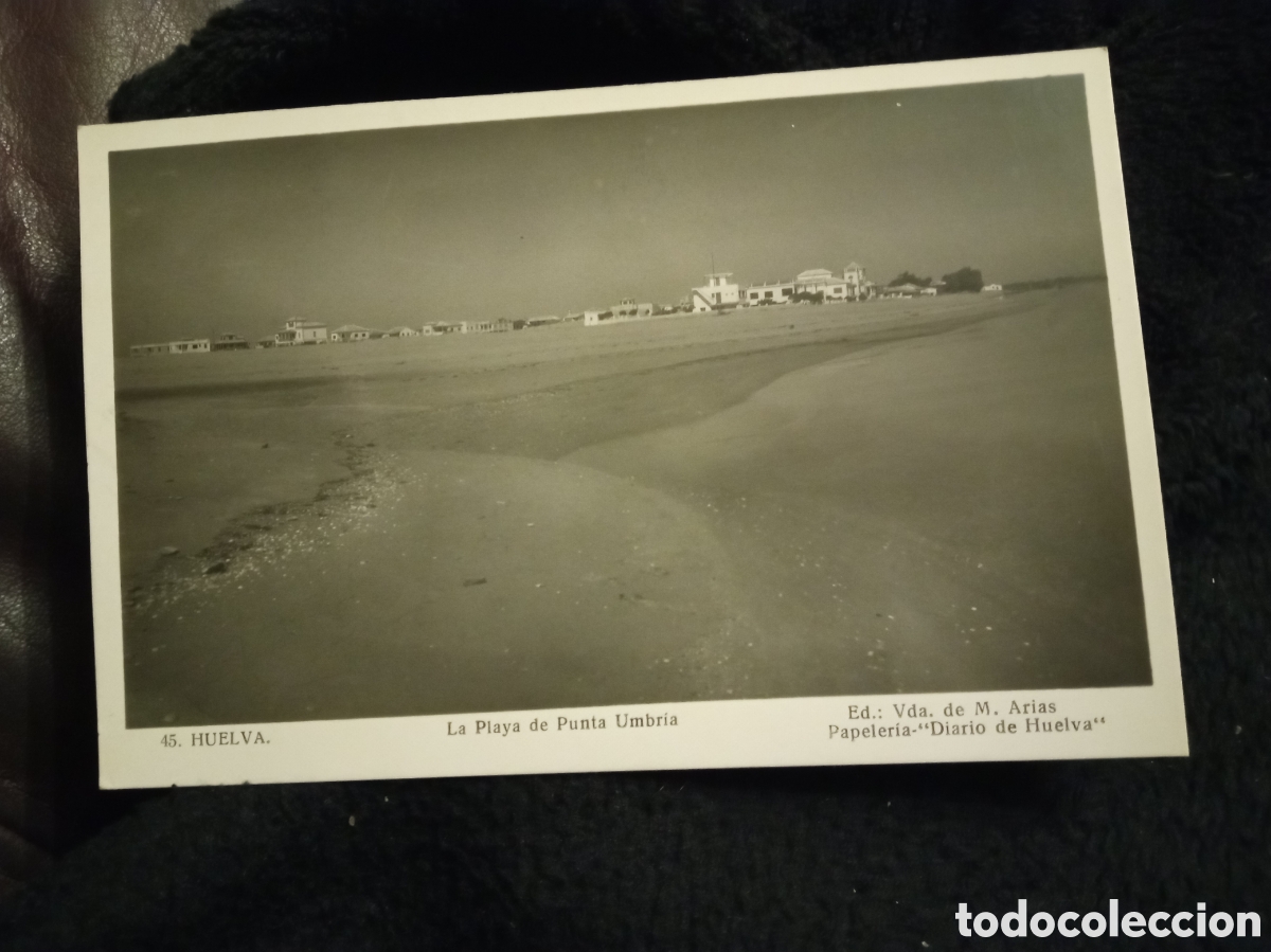 Cartes Postales: Antigua postal fotogr&aacute;fica, Huelva, La Playa de Punta Umbr&iacute;a