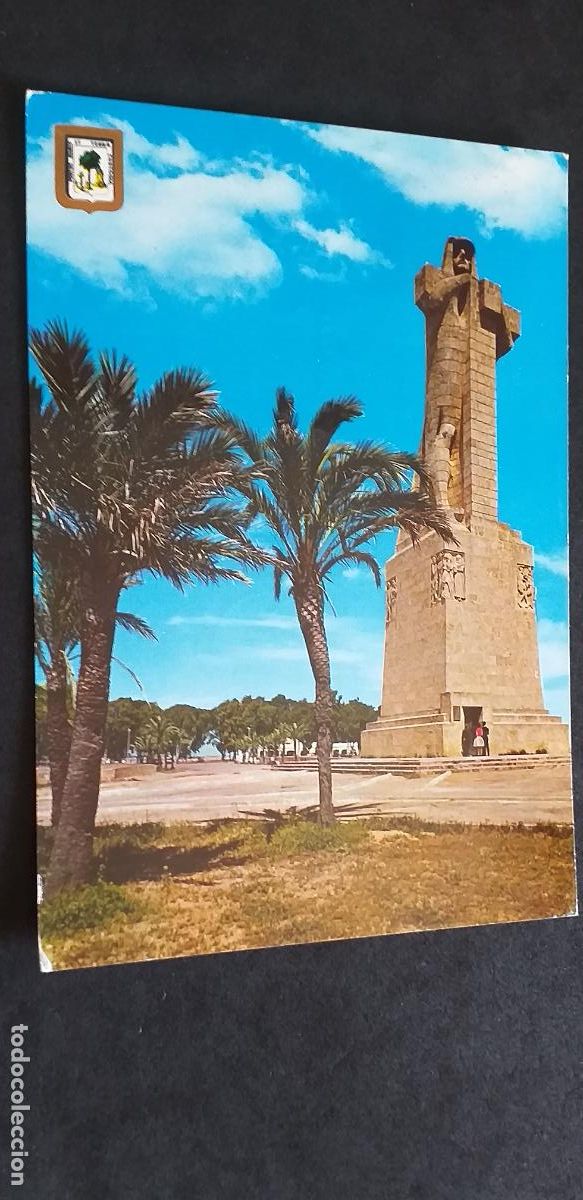Cartoline: ESPA&Ntilde;A-V54B-150X105mm.-HUELVA-PUNTA DEL SEBO-MONUMENTO A COLON