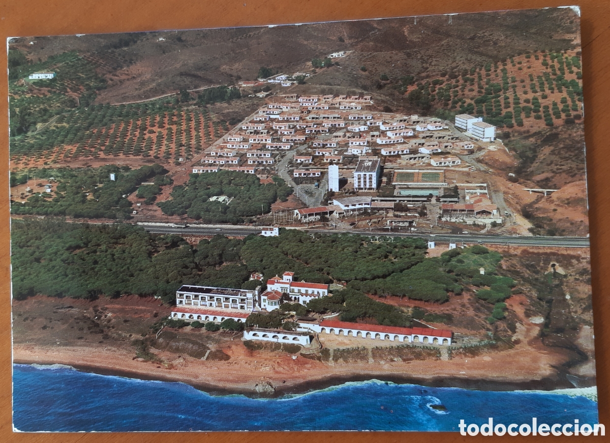Cartoline: Postal Las Chapas de Marbella M&aacute;laga. Calypso y Hotel Calahorra. Escrita y circulada. R9276