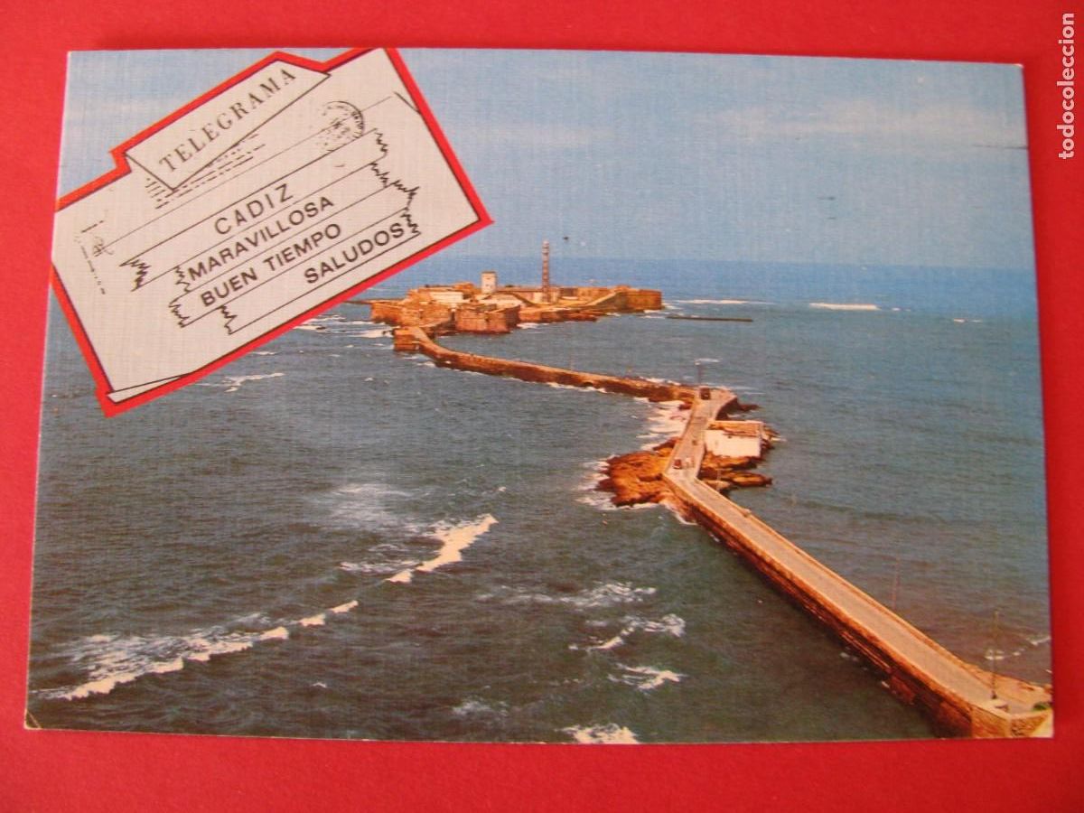 Cartoline: POSTAL DE CADIZ. CASTILLO DE SAN SEBASTIAN Y ACCESOS. ED. SICILIA. CIRCULADA 1981