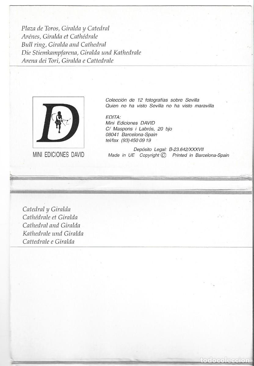 Postales: LIBRO FLEXO CON 16 VISTAS DE SEVILLA - Foto 2