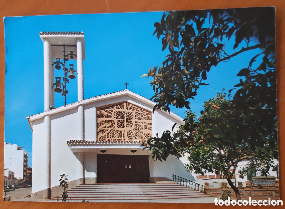 Cartoline: Postal Torre del Mar M&aacute;laga. Parroquia San Andr&eacute;s. Escrita y circulada. R9286