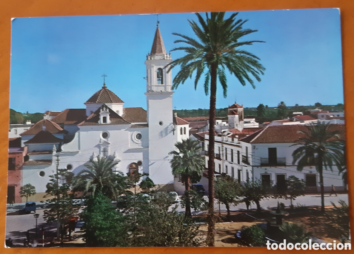 Cartoline: Postal Dos Hermanas Sevilla. Plaza Jos&eacute; Antonio. Escrita y circulada. R9300