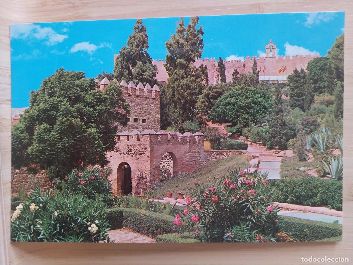 Postcards: ALCAZABA JARDINES ALMERIA ED JOSE SALAS IBA&Ntilde;EZ 109 SC ESCRITA ORIGINAL