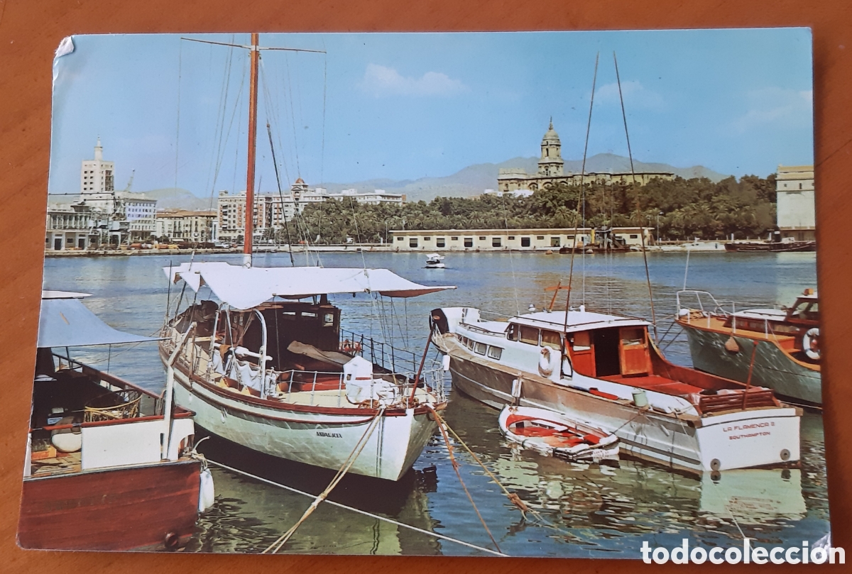 Postcards: Postal M&aacute;laga. Ciudad desde el puerto. Escrita y circulada. R9315
