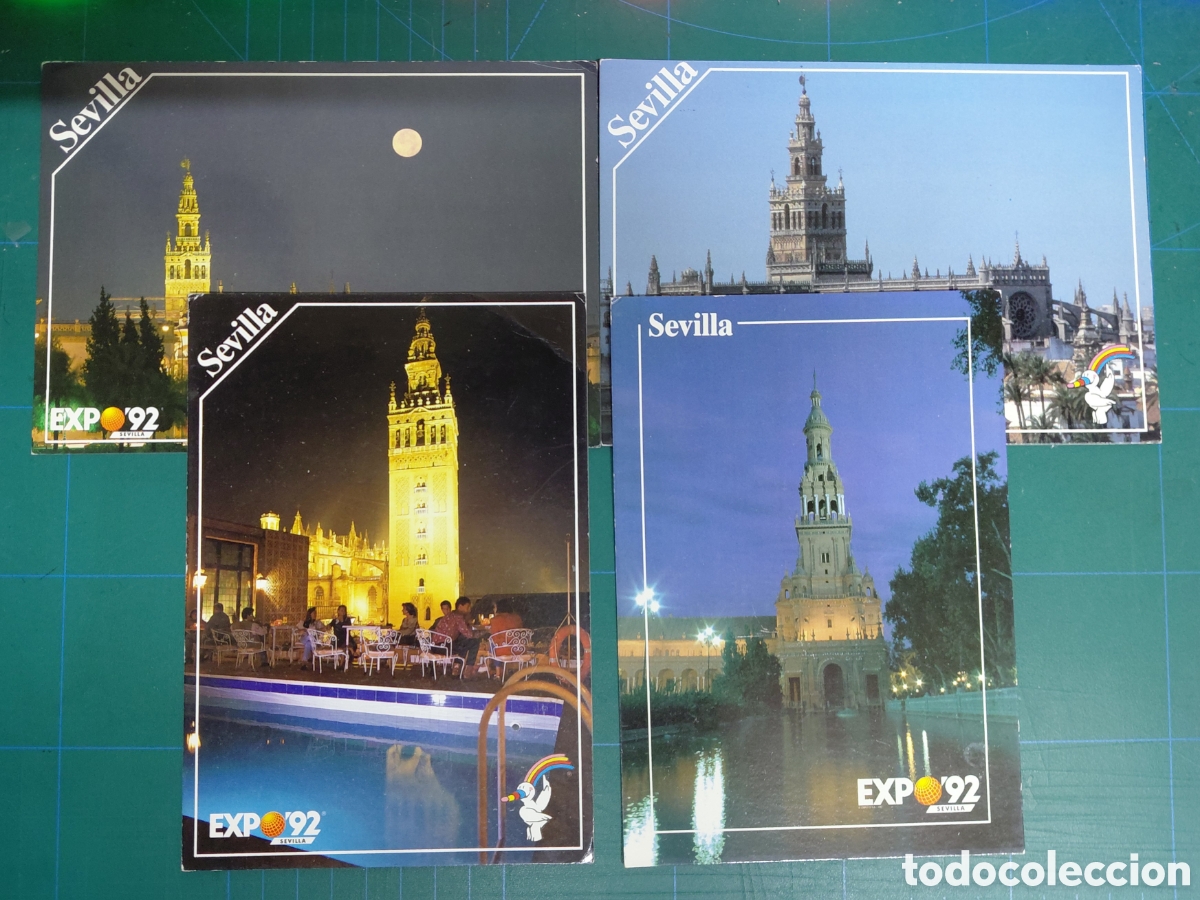 Postcards: 4 POSTALES COLECCION EXPO92 / FOTOS JULIAN / SIN CIRCULAR