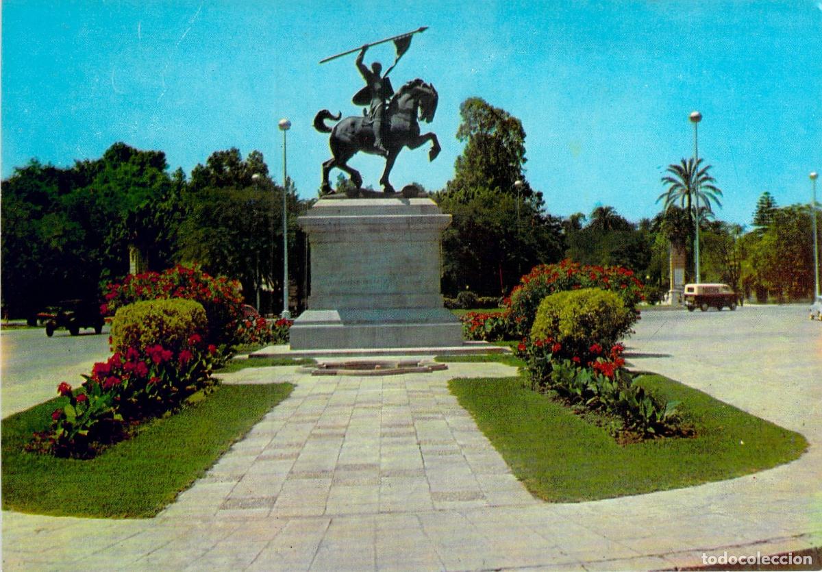 Postcards: Postal Sevilla Glorieta del Cid Estatua de El Cid Monumento Ediciones Ro-Foto