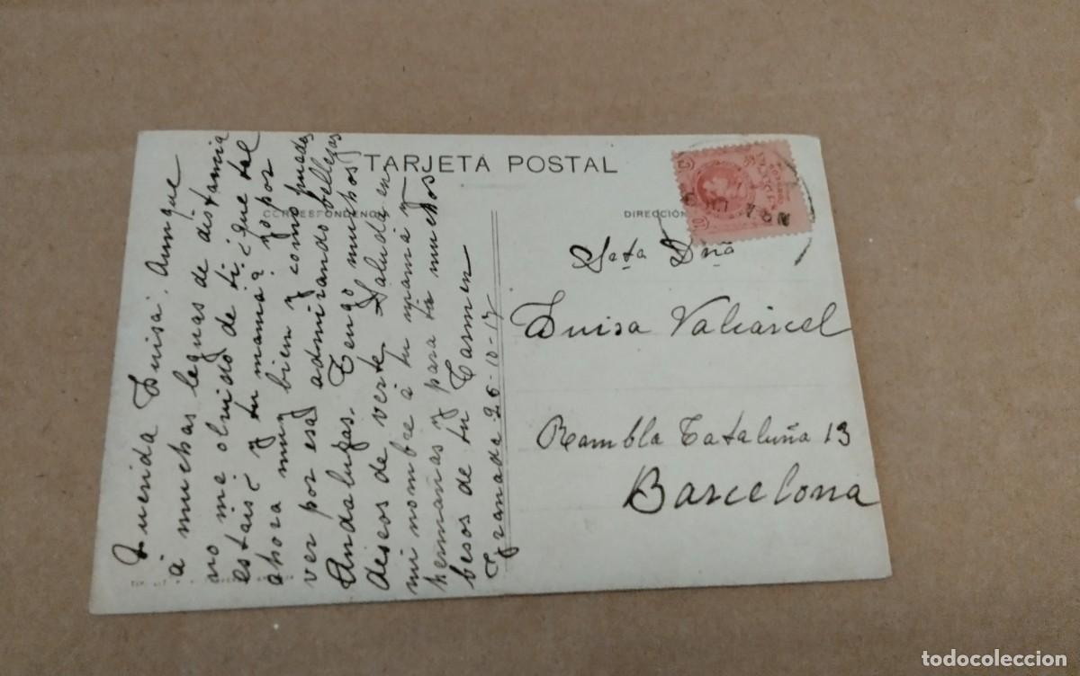 Postales: GRANADA , POSTAL ANTIGUA , BLANCO Y NEGRO - Foto 3