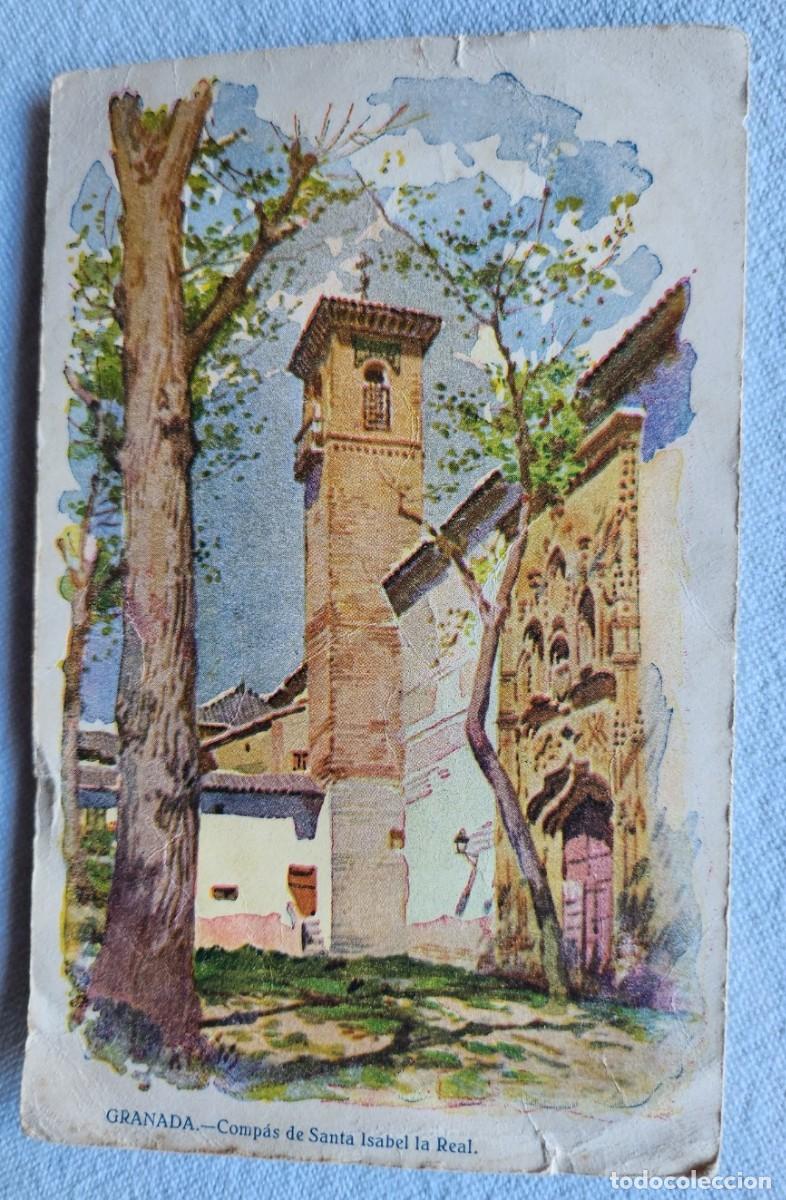 Postales: GRANADA COMP&Aacute;S DE SANTA ISABEL LA REAL 1930 - Foto 1