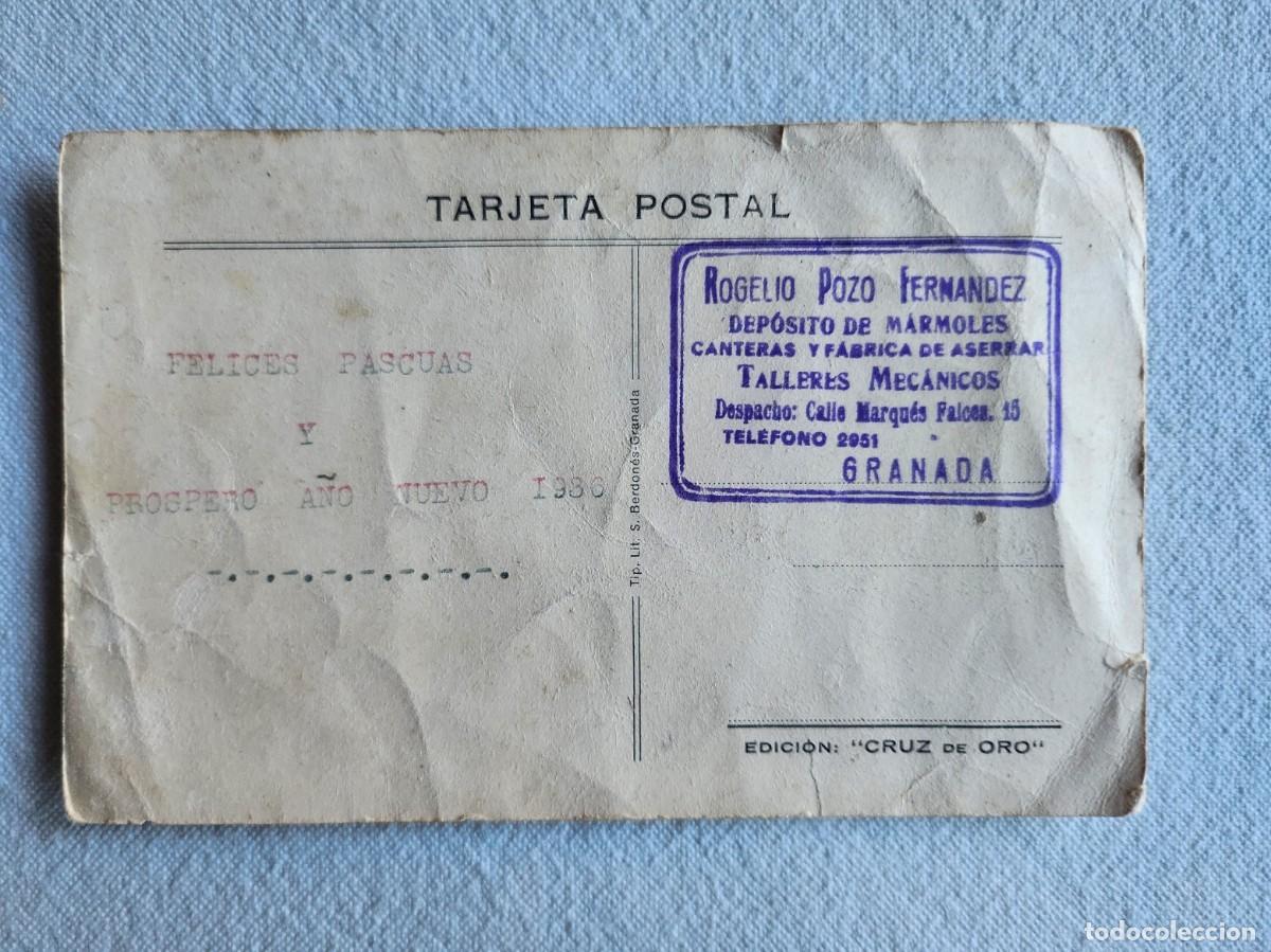 Postales: GRANADA COMP&Aacute;S DE SANTA ISABEL LA REAL 1930 - Foto 2