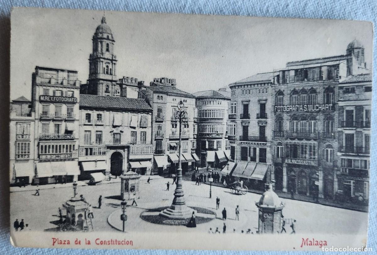 Postales: POSTAL M&Aacute;LAGA PLAZA DE LA CONSTITUCI&Oacute;N - Foto 1