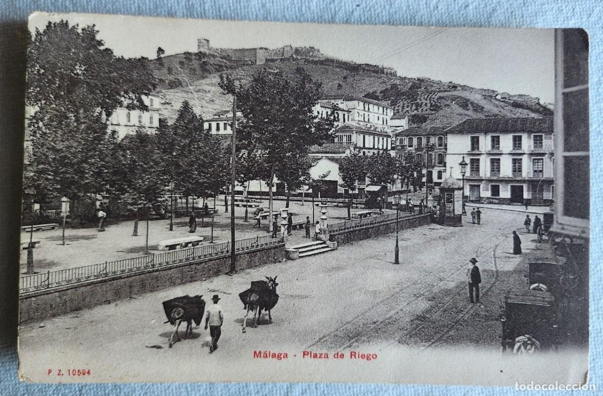 Postales: M&aacute;laga Plaza de Riego - Foto 1