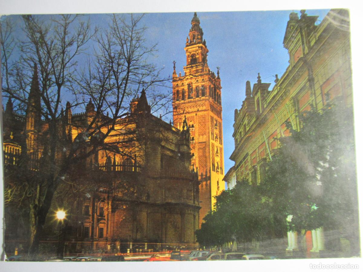 Postales: Sevilla - La Giralda iluminada - Foto 1