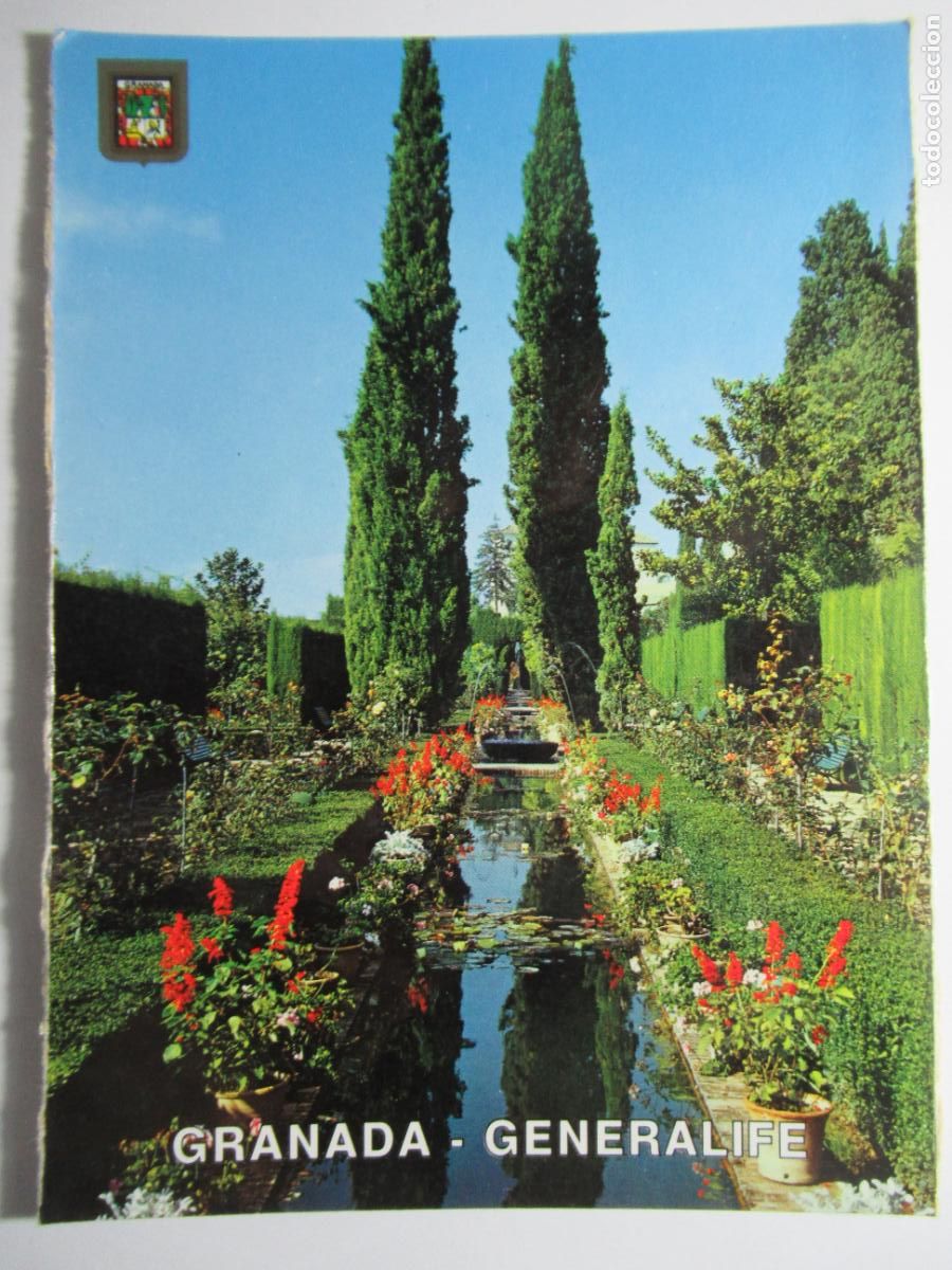 Postales: Granada - Generalife. Fuentes y Jardines - Foto 1