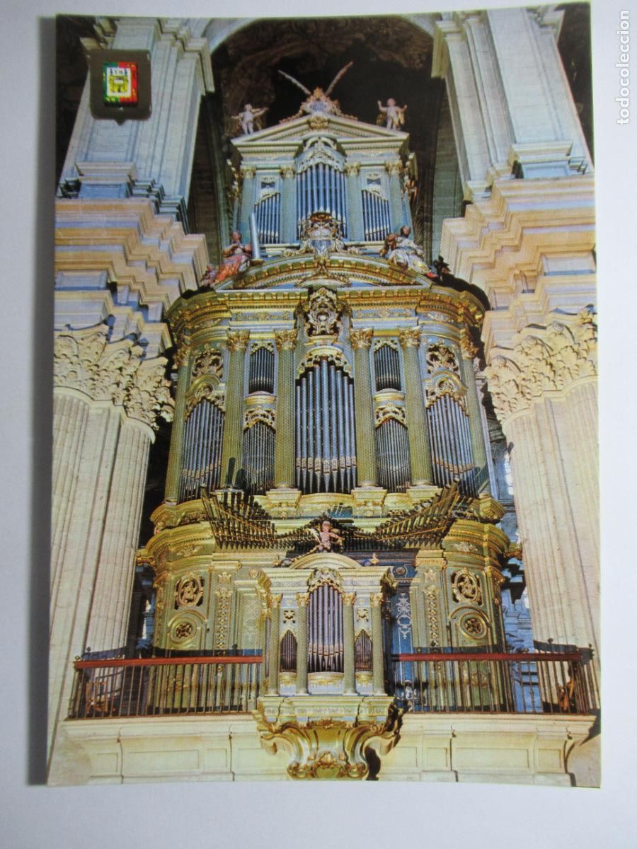 Postales: M&aacute;laga - &Oacute;rgano de la Catedral - Foto 1