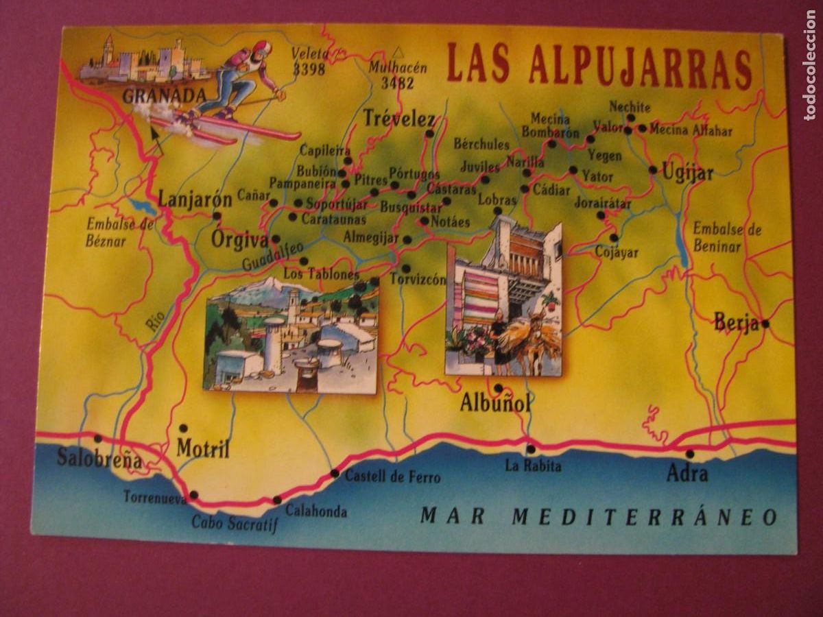 Postales: POSTAL DE LAS ALPUJARRAS. DOMINGUEZ - Foto 1