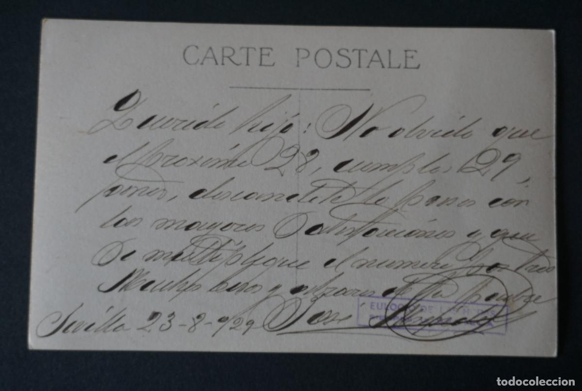Postales: Sevilla, Jesus del Gran Poder, postal circulada del a&ntilde;o 1929 - Foto 2