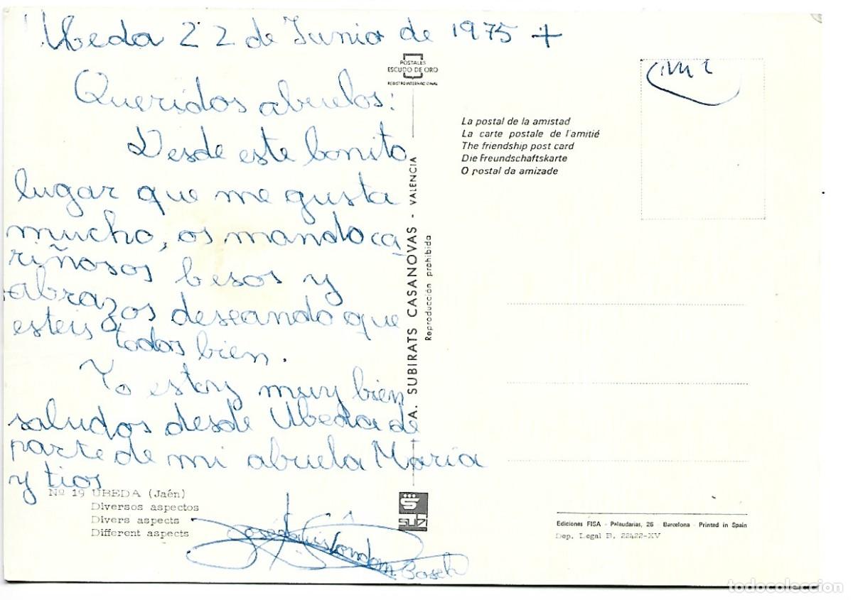 Postales: DIVERSOS ASPECTOS / DIFFERENT ASPECTS.- UBEDA / JAEN - Foto 2