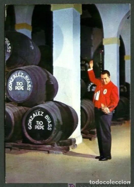 Postales: Jerez de la Frontera *Pepe Ortega, venenciador. Gonzalez Byass* Ed. A.G.M. n&ordm; 510. Nueva.