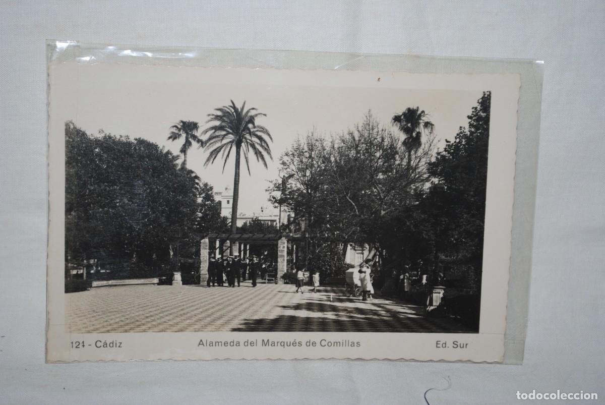 Postales: CADIZ , ALAMEDA DEL MARQUES DE COMILLAS - Foto 1