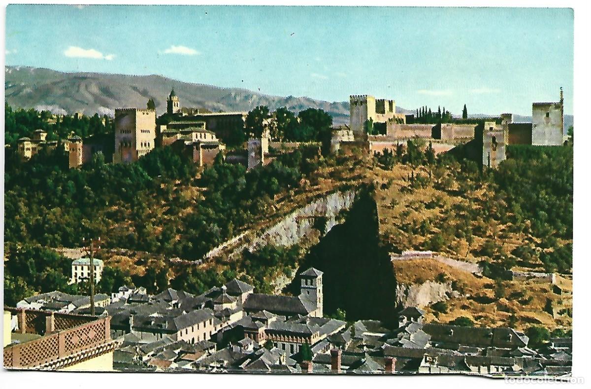 Postales: VISTA GENERAL DE LA ALHAMBRA.- GRANADA - Foto 1