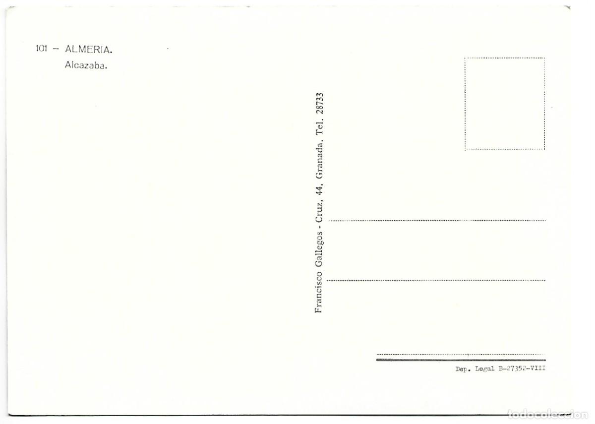 Postales: ALCAZABA.- ALMERIA.. - Foto 2