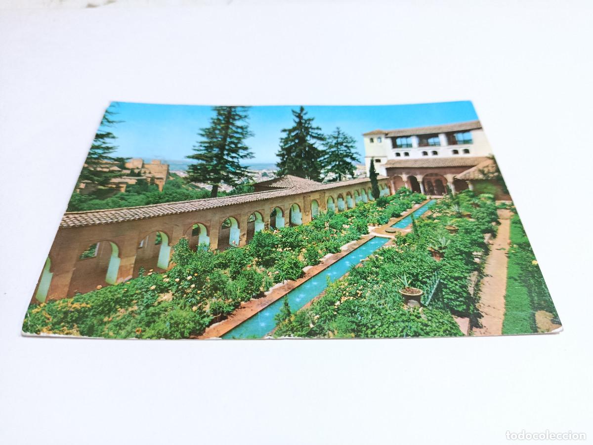 Postales: GRANADA - POSTAL GRANADA - GENERALIFE - PATIO DE LA ALBERCA - Foto 1