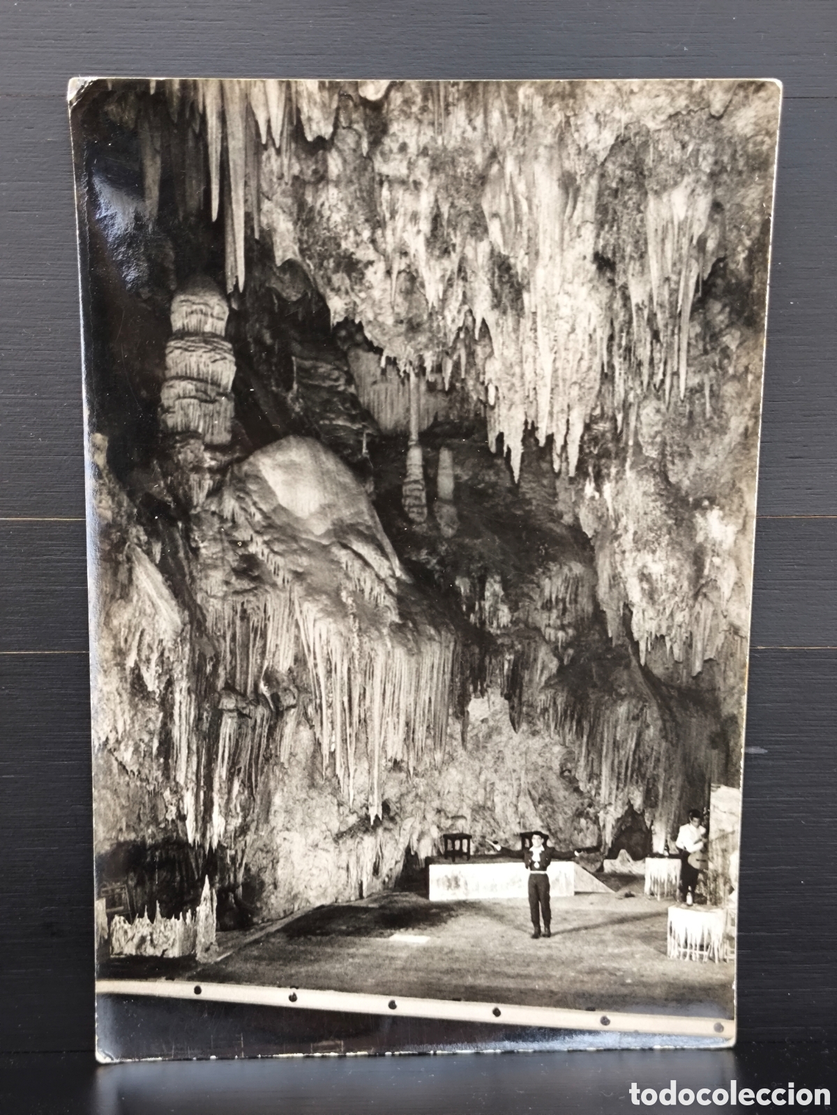 Postales: Antigua fotograf&iacute;a Festival Cueva de Nerja Festivales de Espa&ntilde;a Actuaci&oacute;n Grupo Flamenco M&aacute;laga