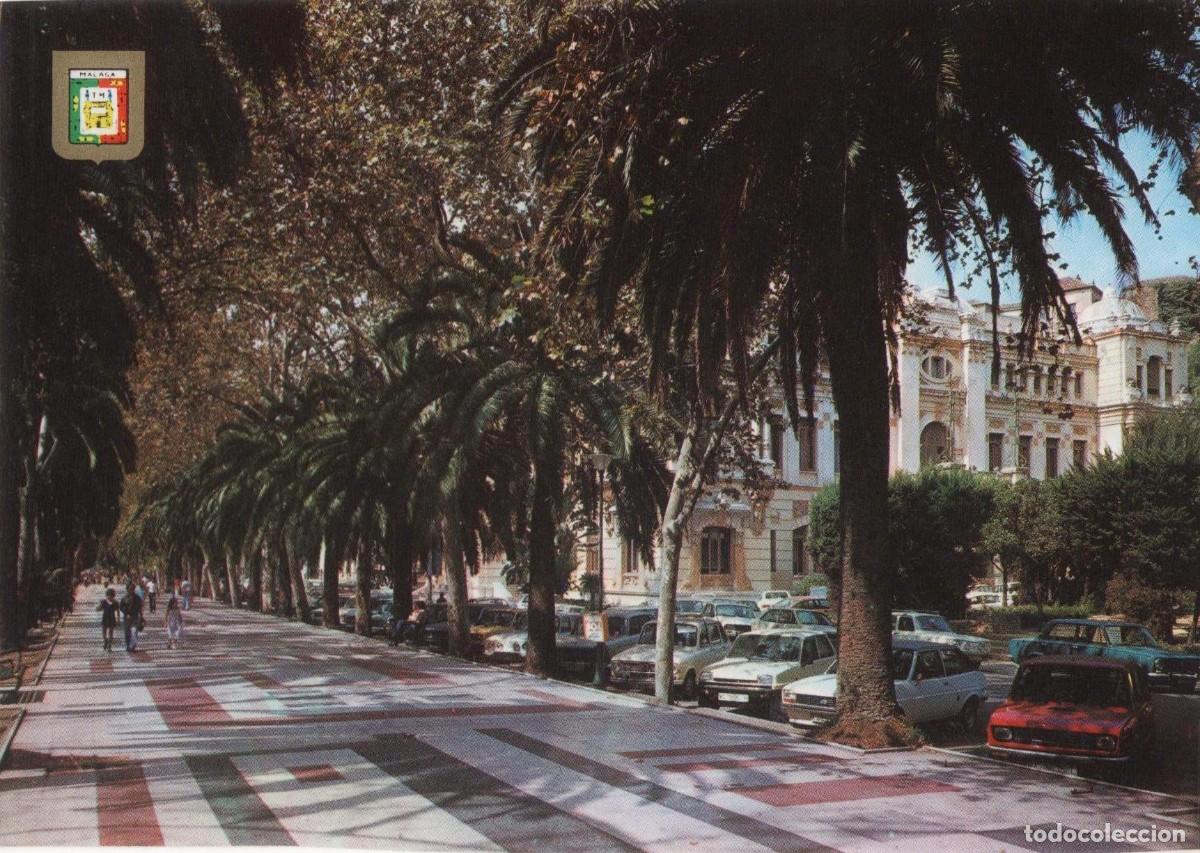 Postales: M&aacute;laga-Paseo del Parque-- sin circular- - Foto 1