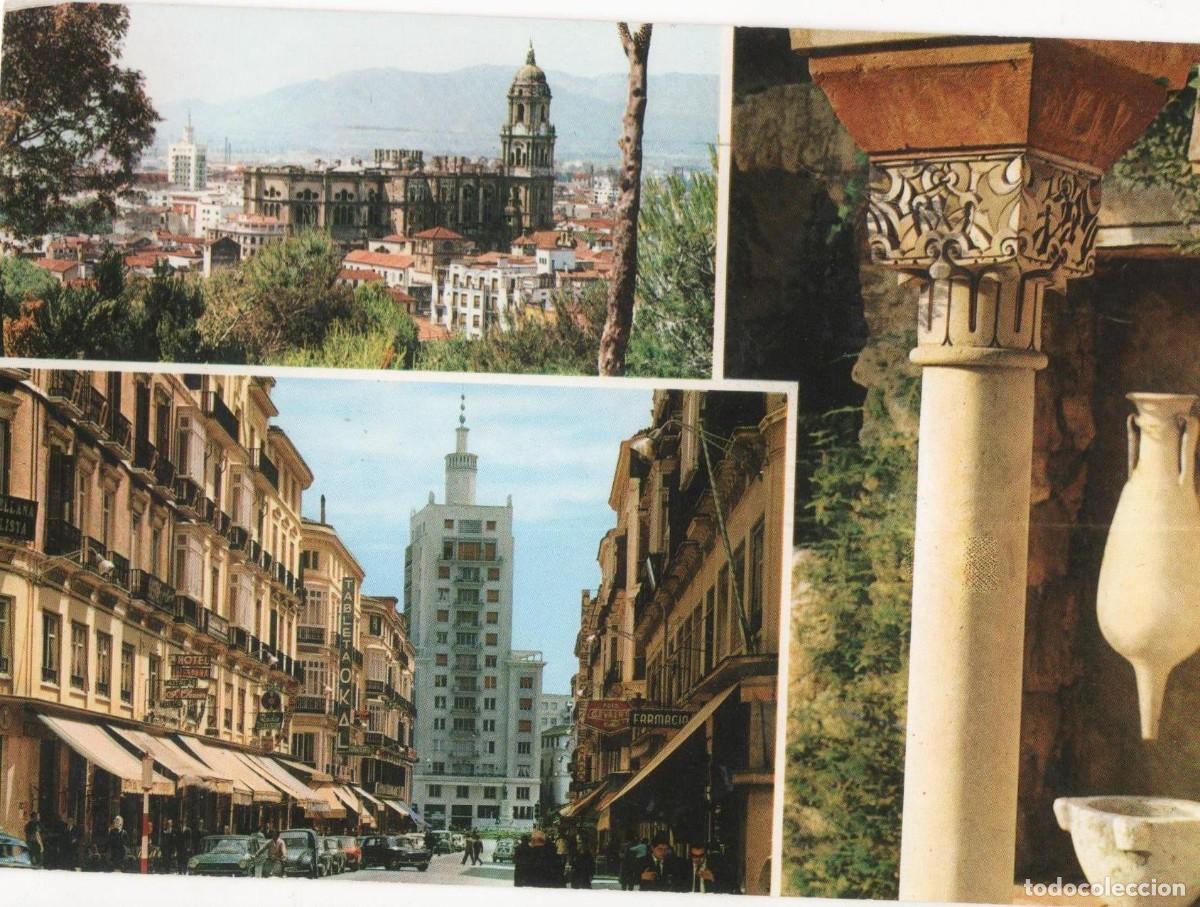 Postales: M&aacute;laga-Multivista-Circulada- - Foto 1