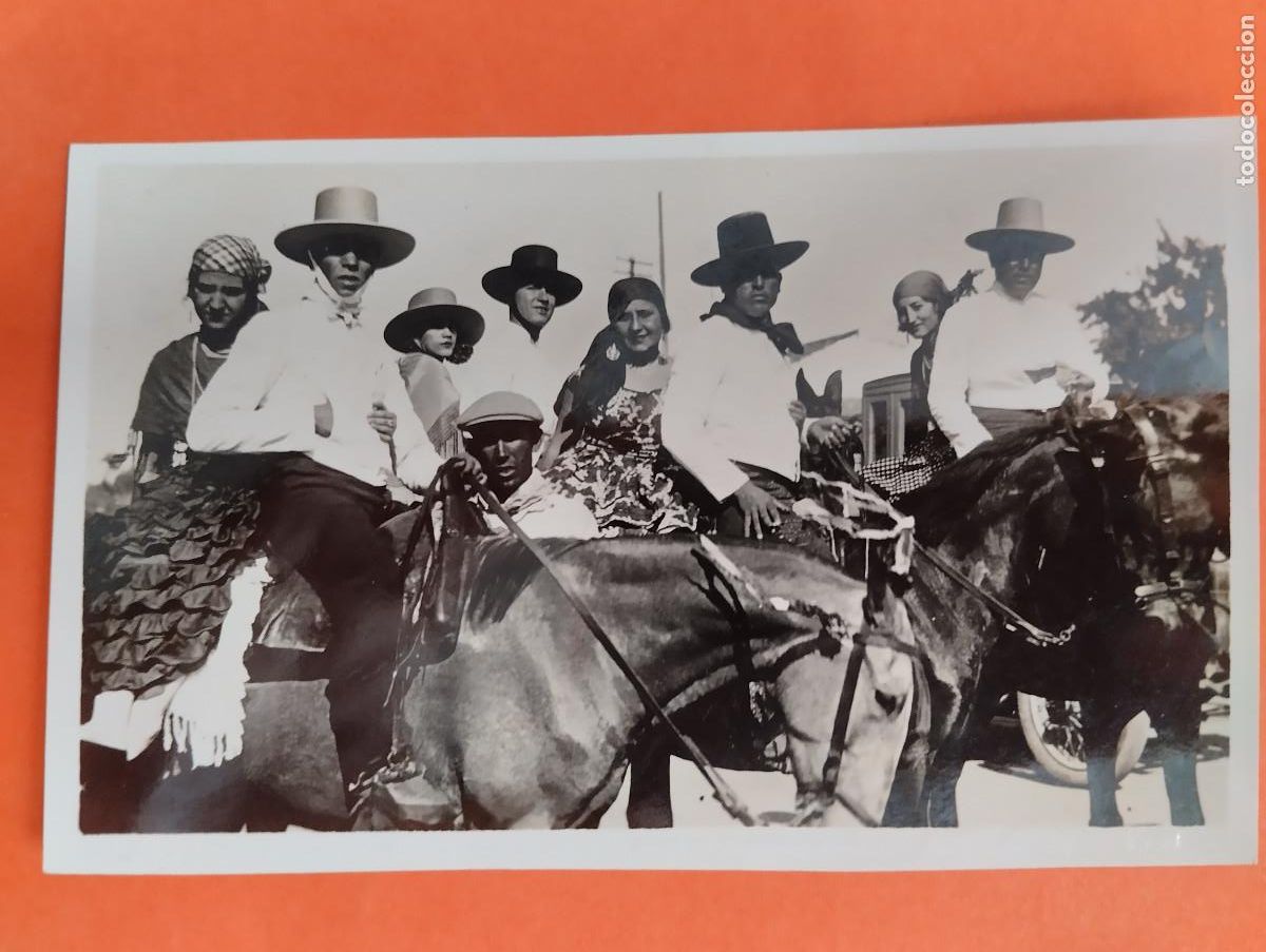 Postcards: POSTAL FOTOGRAFICA ANDALUCIA TIPICA CABALLISTAS DE LA FERIA. L. ROISIN.