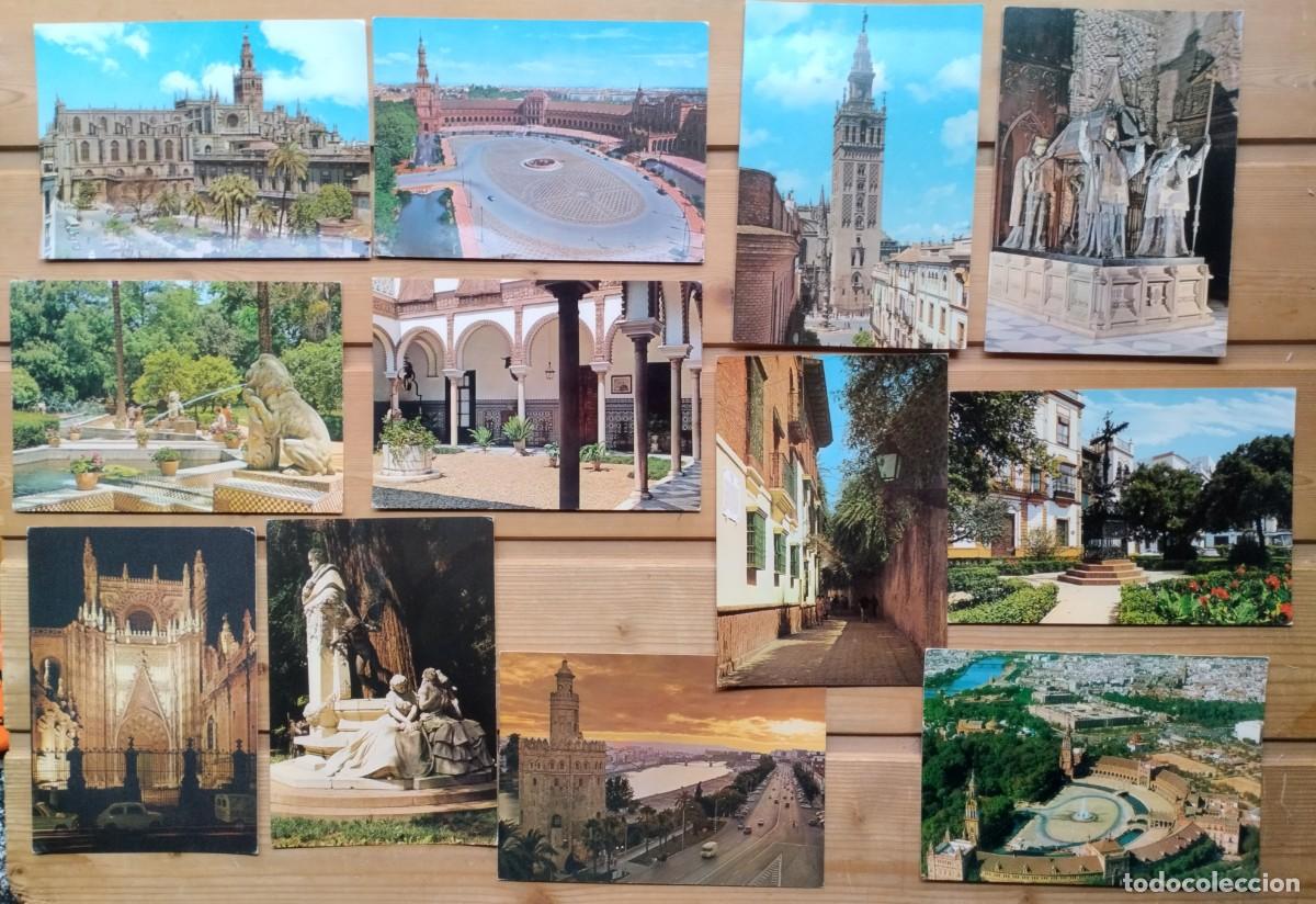 Postales: Lote de 12 postales de Sevilla ciudad. Garc&iacute;a Garrabella