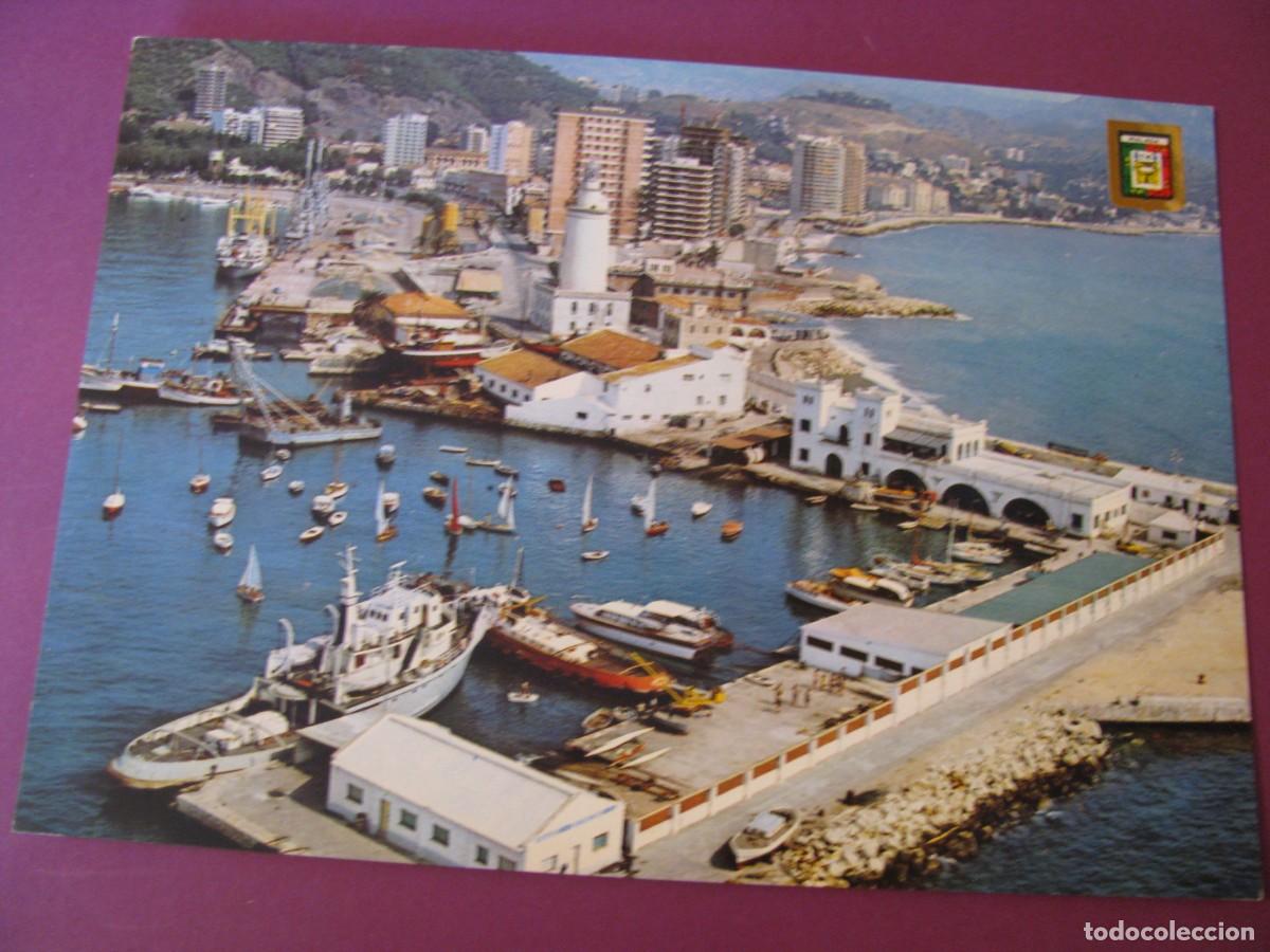 Postcards: POSTAL GRANDE DE MALAGA. LA FAROLA Y PASEO MARITIMO. DOMINGUEZ G-13. 21,5X15 CM