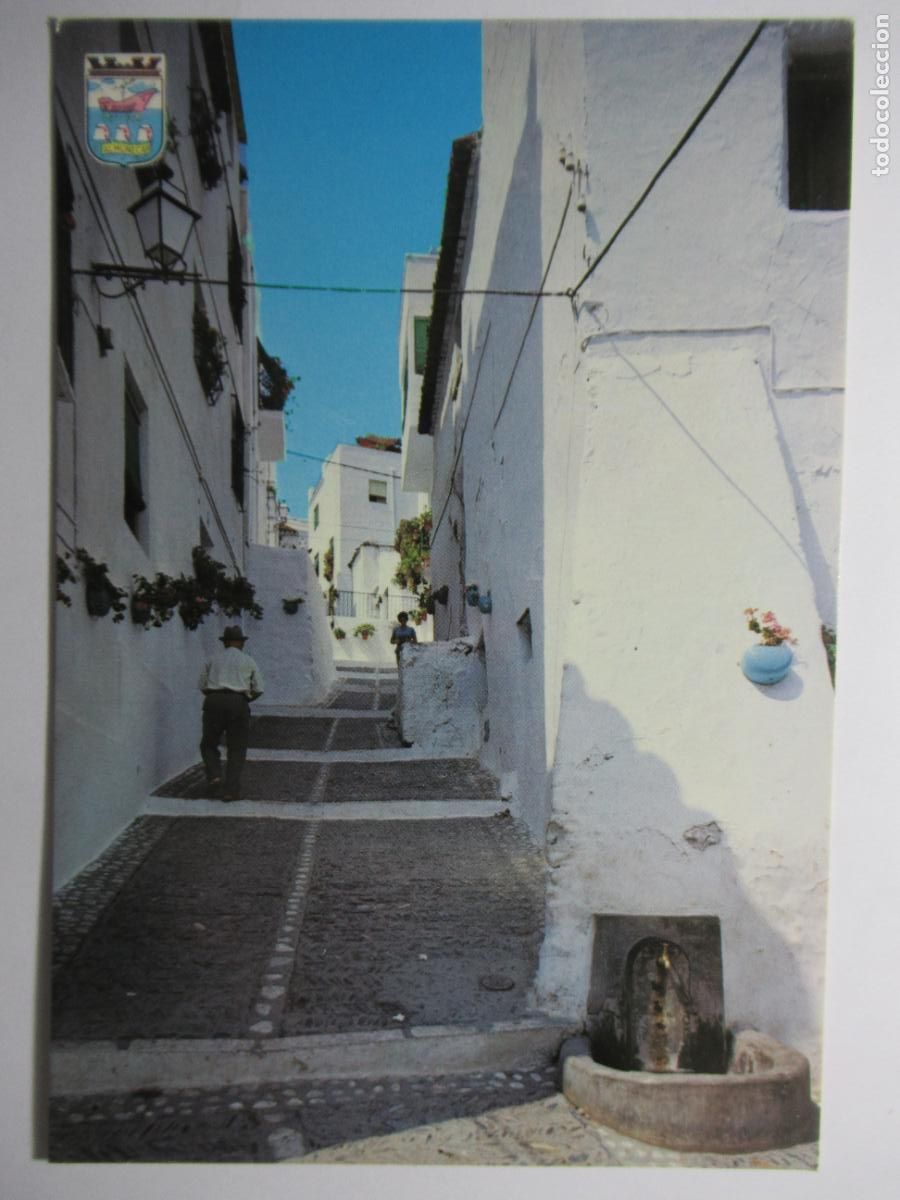 Postales: Almu&ntilde;&eacute;car (Granada) - Calle t&iacute;pica - Foto 1